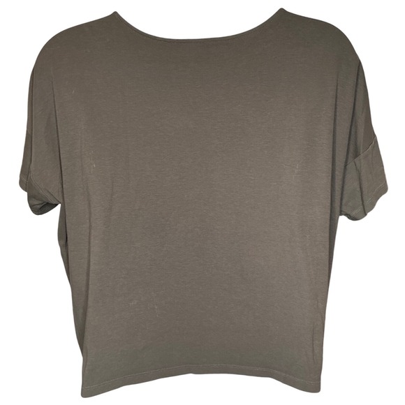 EILEEN FISHER Womens‎ Organic Cotton Cropped Boxy Top Sz 1X Lagenlook Flowy - Picture 2 of 6